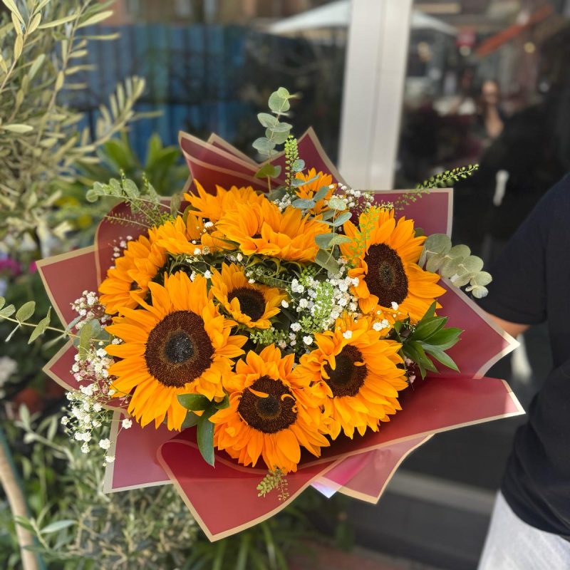 Ramo de 10 girasoles